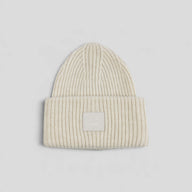 Acne Studio Large Face Beanie in White