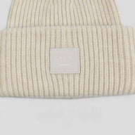 Acne Studio Large Face Beanie in White