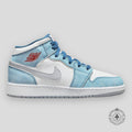 Air Jordan 1 Mid GS French Blue Light Steel