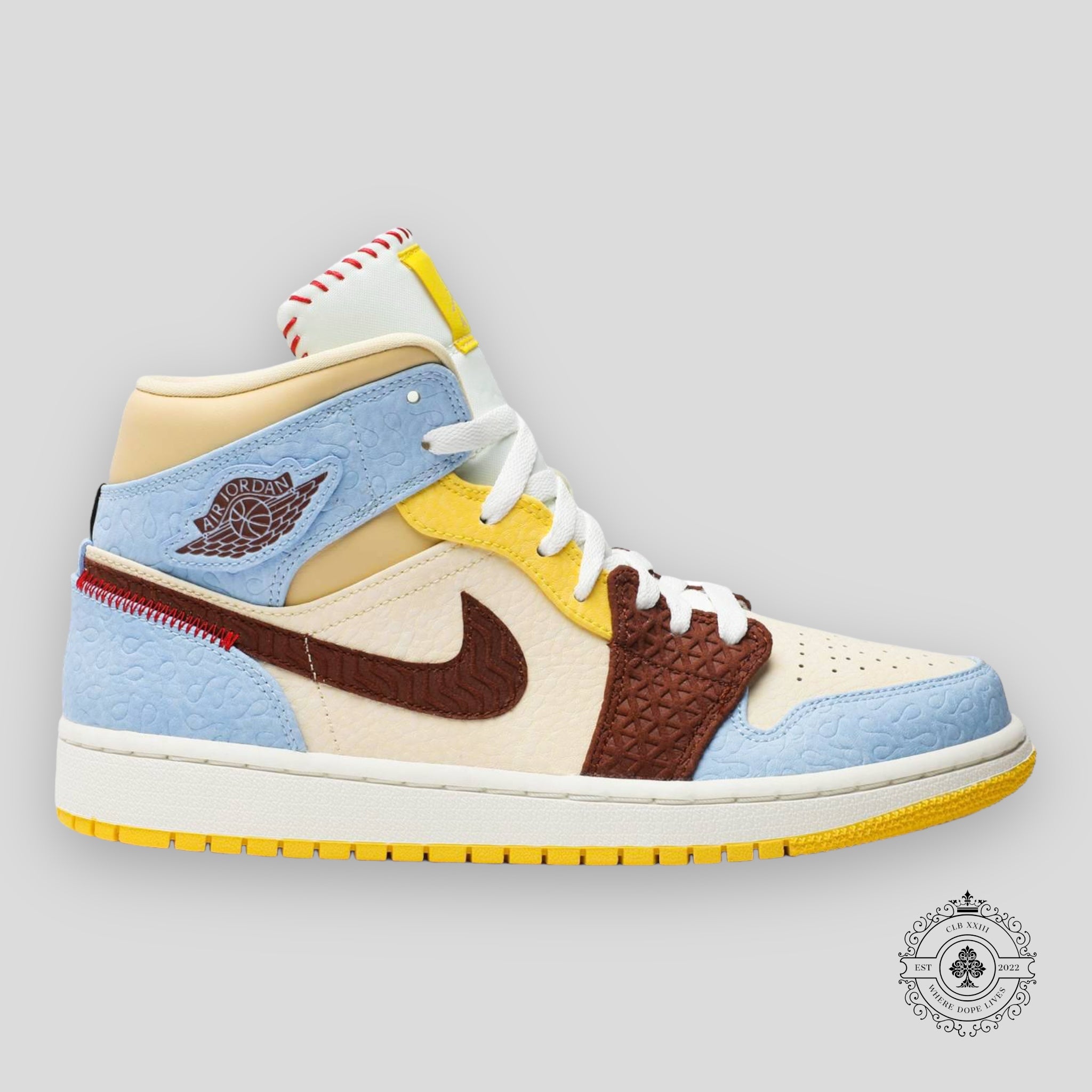 Air Jordan 1 Mid SE Fearless Maison Chateau Rouge