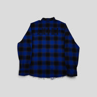 Amiri Applique Flannel Button Up in Blue