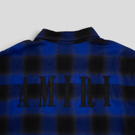Amiri Applique Flannel Button Up in Blue