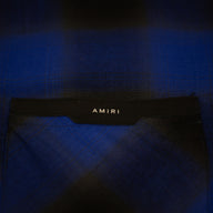 Amiri Applique Flannel Button Up in Blue