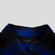Amiri Applique Flannel Button Up in Blue