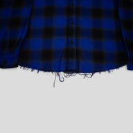 Amiri Applique Flannel Button Up in Blue