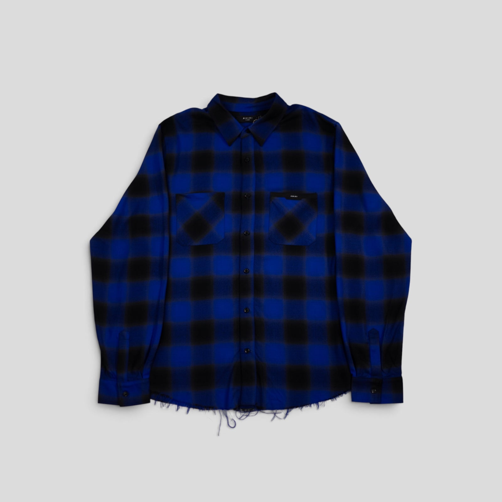 Amiri Applique Flannel Button Up in Blue