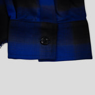 Amiri Applique Flannel Button Up in Blue