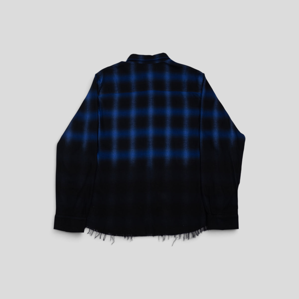 Amiri Distressed Flannel in Blue