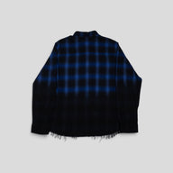 Amiri Distressed Flannel in Blue