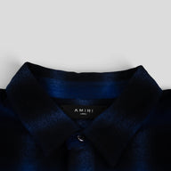 Amiri Distressed Flannel in Blue