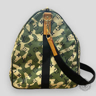 Louis Vuitton Takashi Murakami Camo Monogram Keepall 55