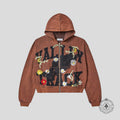 Vale Harmony Garden Zip Up Hooded Sweatshirt