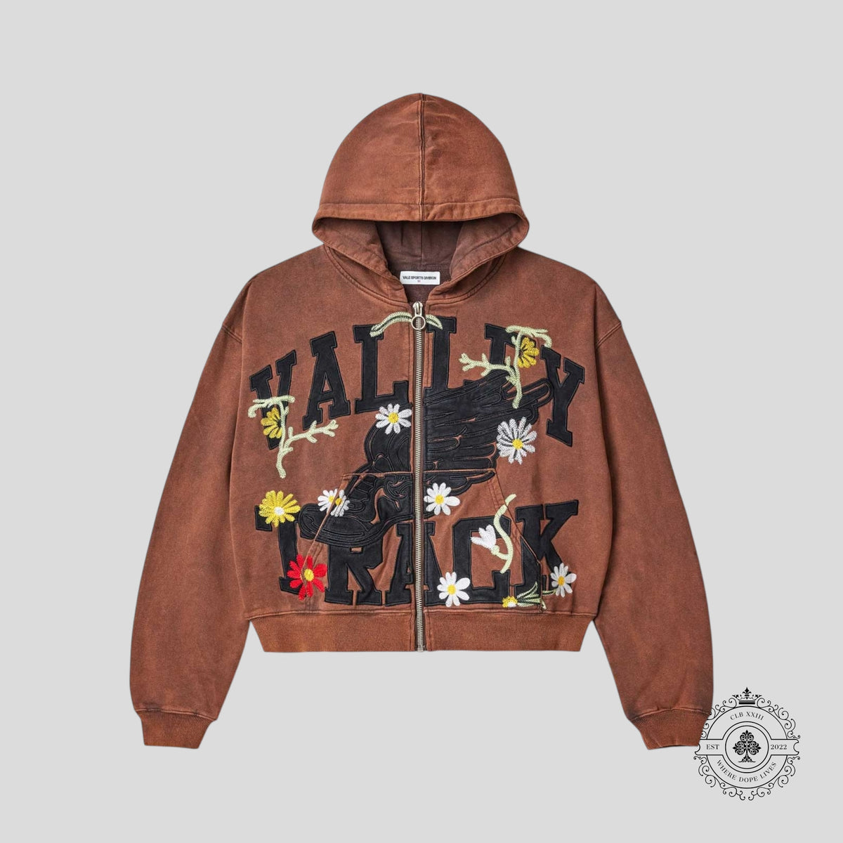 Vale Harmony Garden Zip Up Hooded Sweatshirt