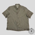 Dior Oblique Button Up Silk Shirt in Green