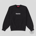 Supreme Washed Box Logo Crewneck in Black