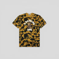 BAPE 1st Camo College Tee in Yellow