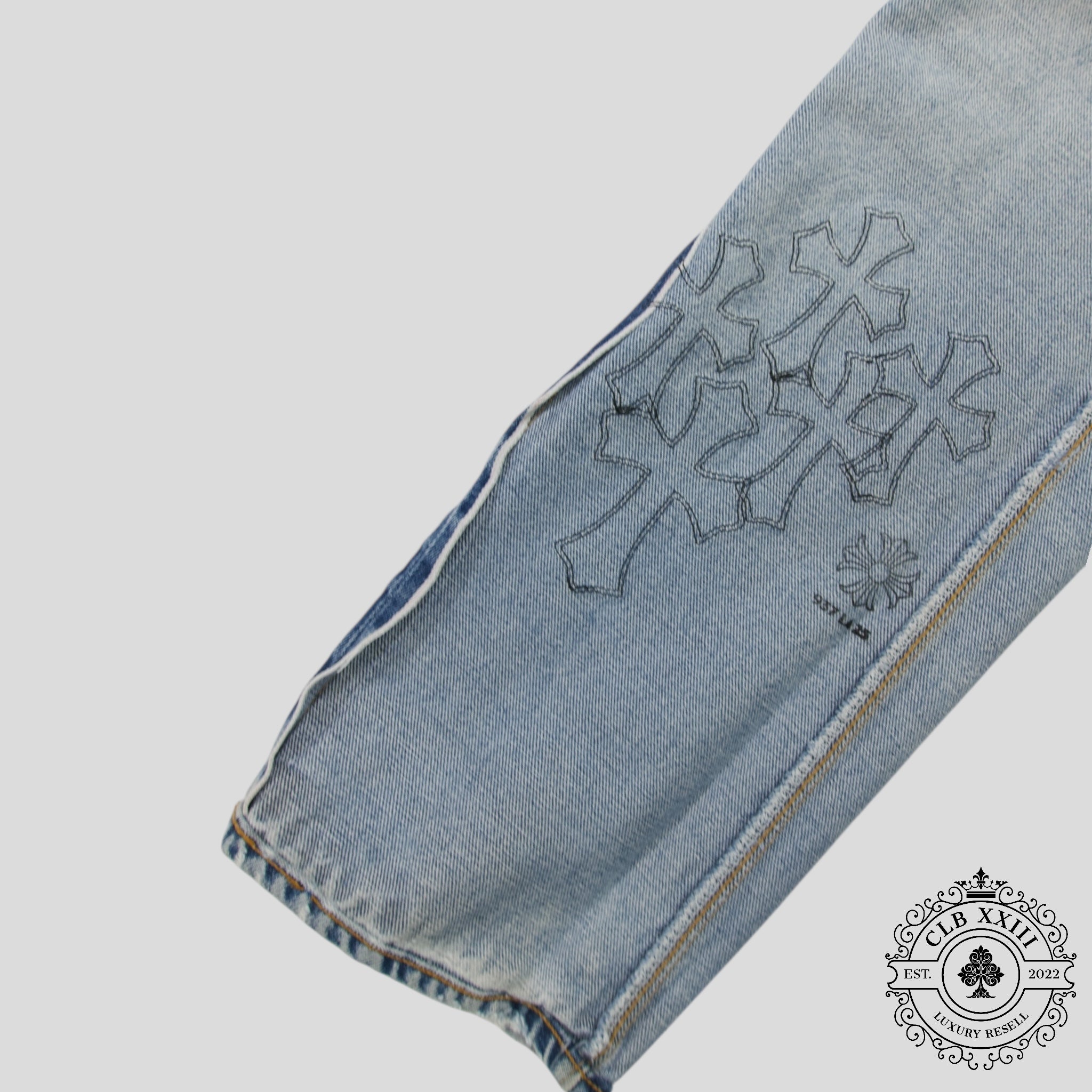 Chrome Hearts 501 Redline Cross Patch Jeans
