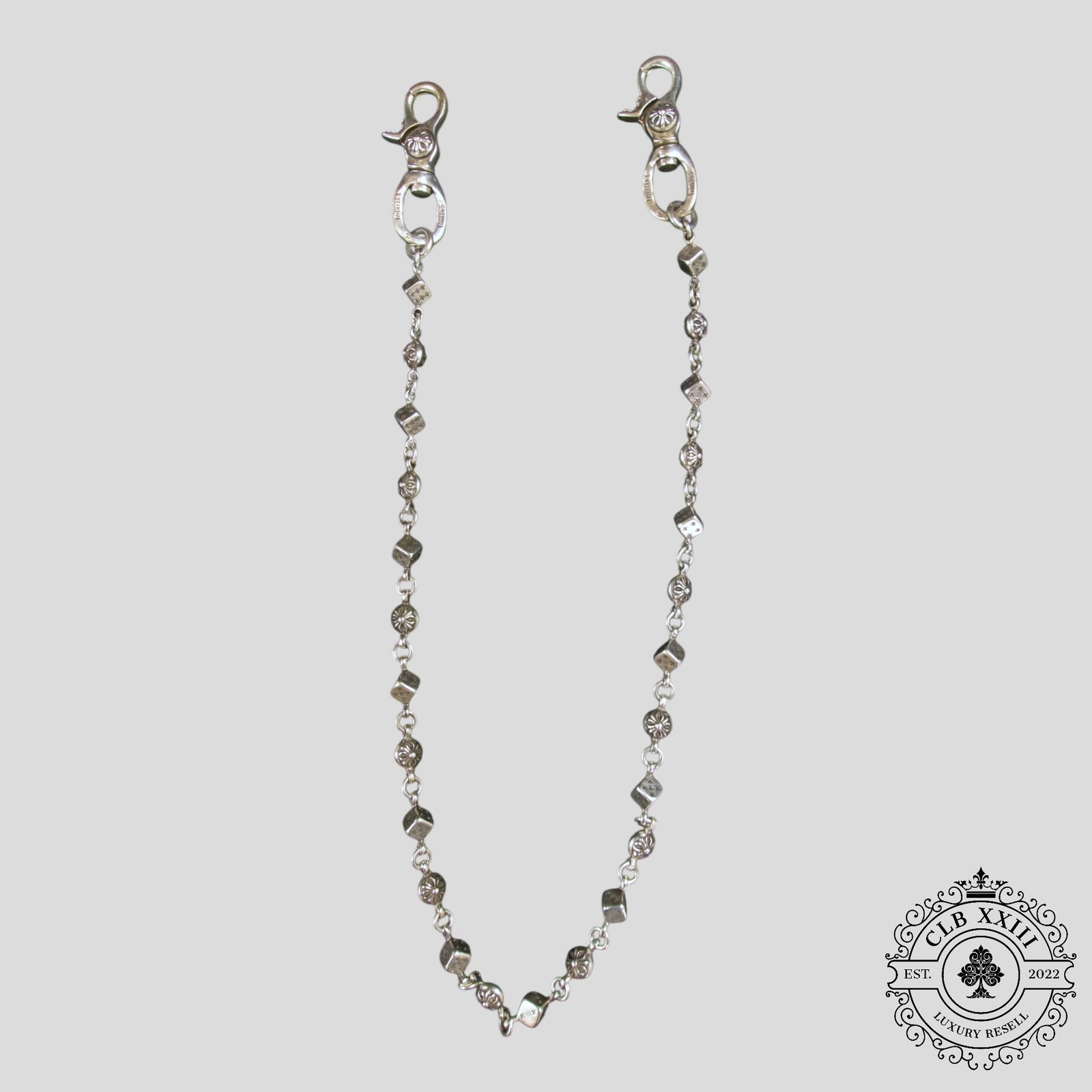 Chrome Hearts Dice & Ball Wallet Chain in Silver