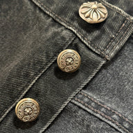 Chrome Hearts Red White Patch Jeans