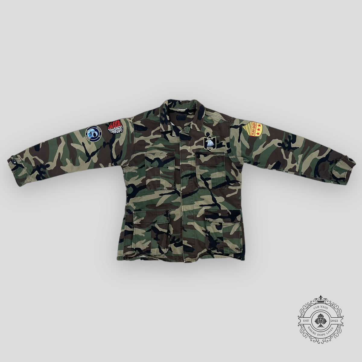 Saint Laurent SS16 M65 Military Jacket in Camo