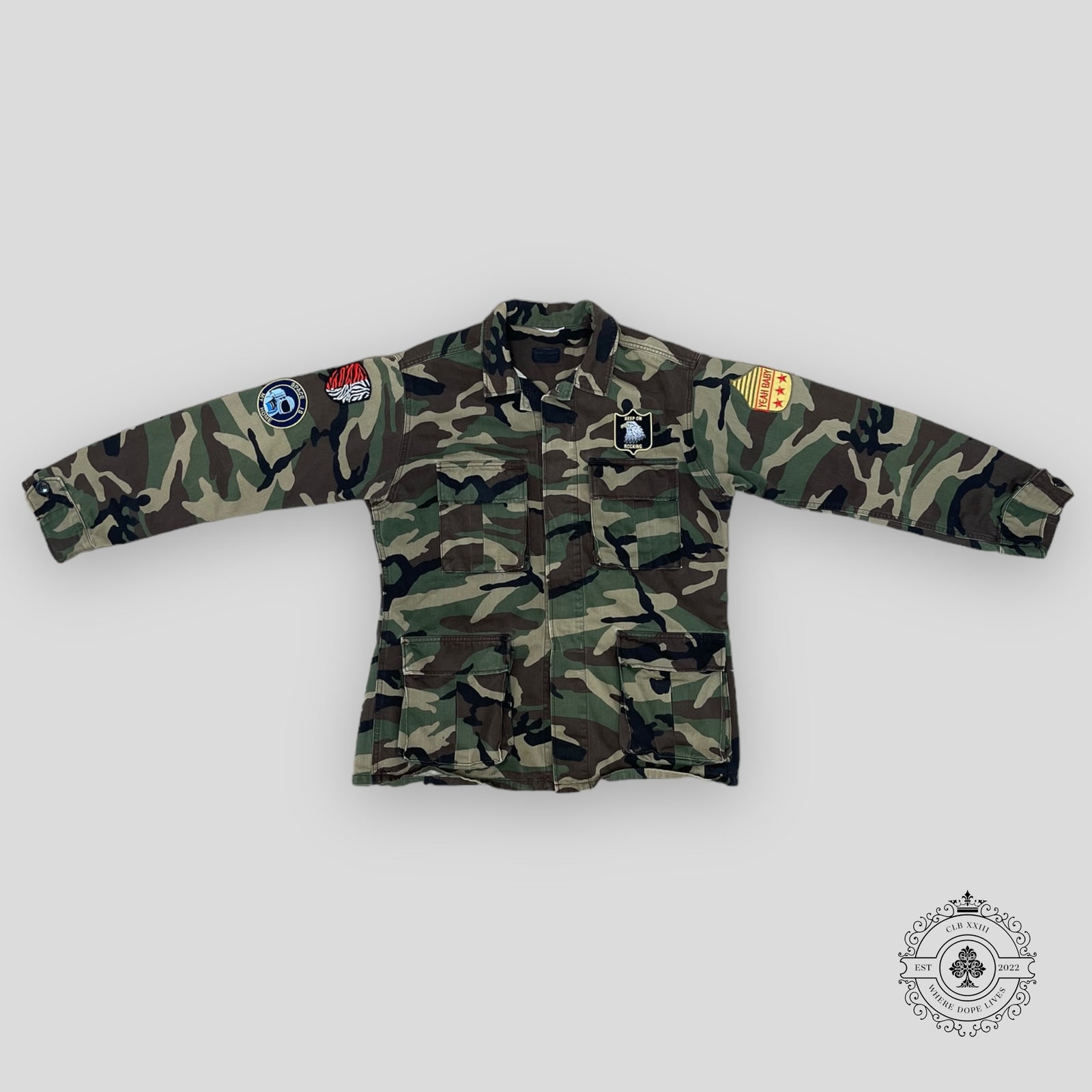 Saint Laurent SS16 M65 Military Jacket in Camo