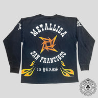 Metallica 1996 15 Year Anniversary LS Vintage Tee in Black