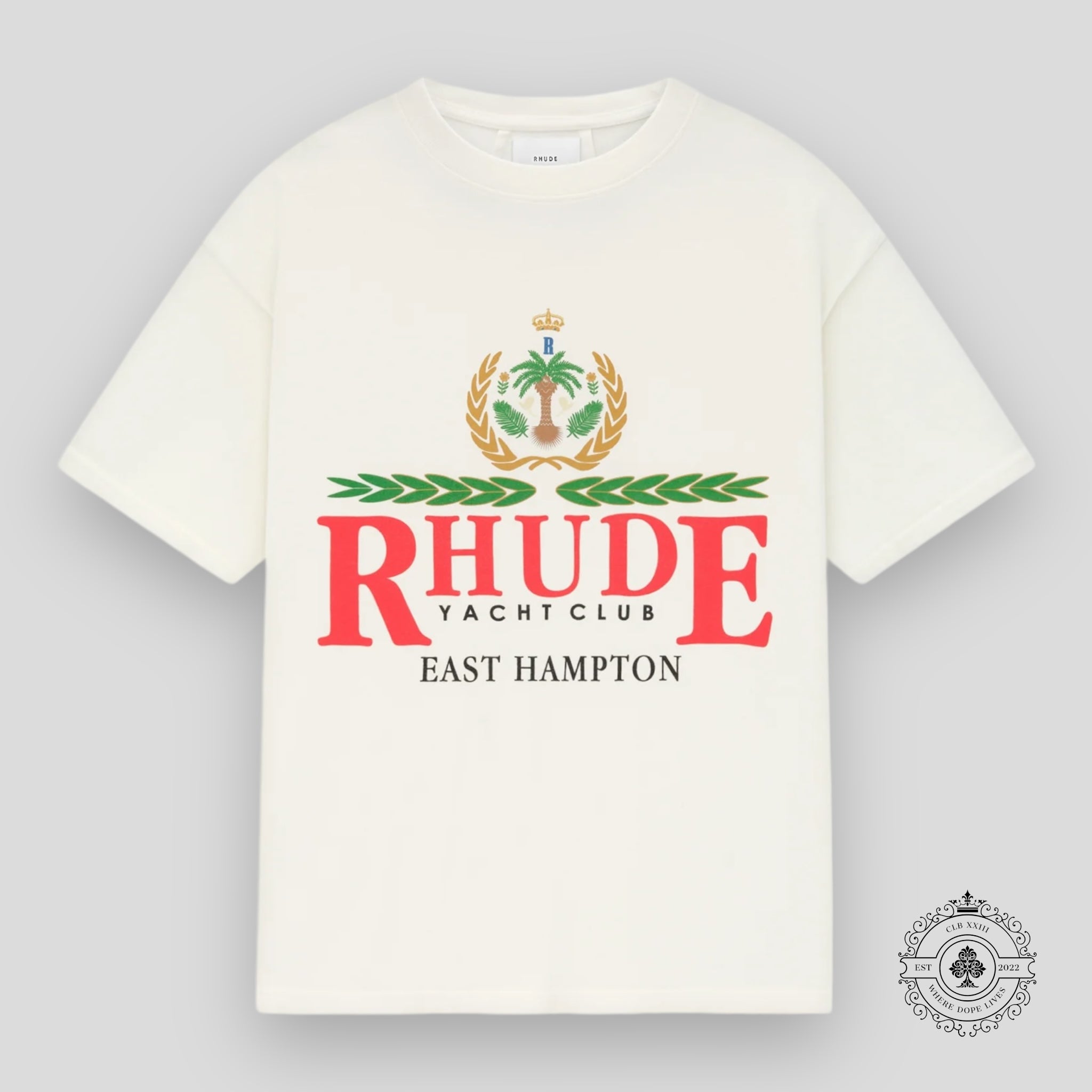 Rhude East Hampton Crest Tee