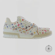 Louis Vuitton X Takashi Murakami LV Trainer Sneaker in White