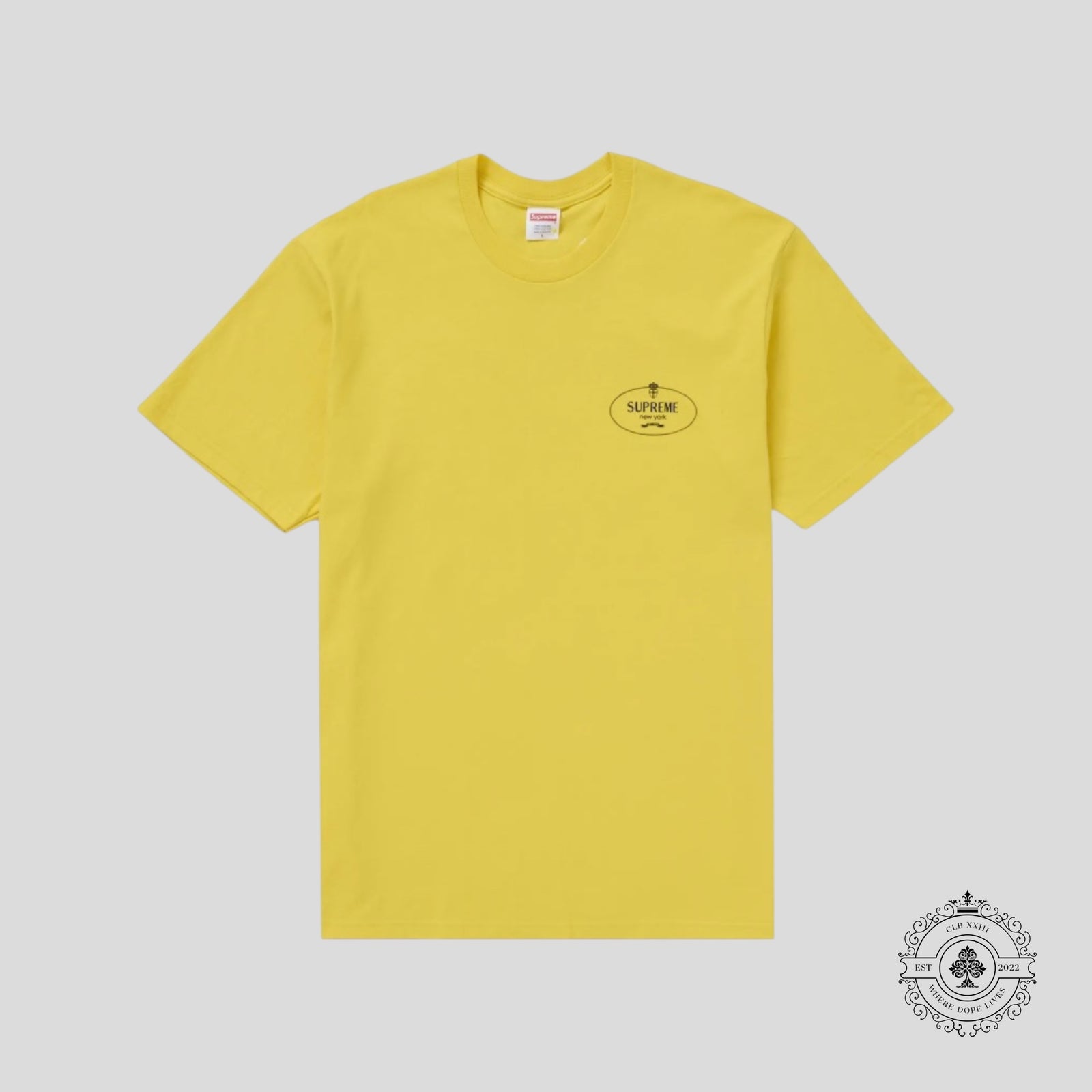 Supreme Crest Tee in Yellow