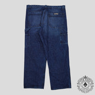 Chrome Hearts Double Turbo Diesel Carpenter Pants in Dark Wash