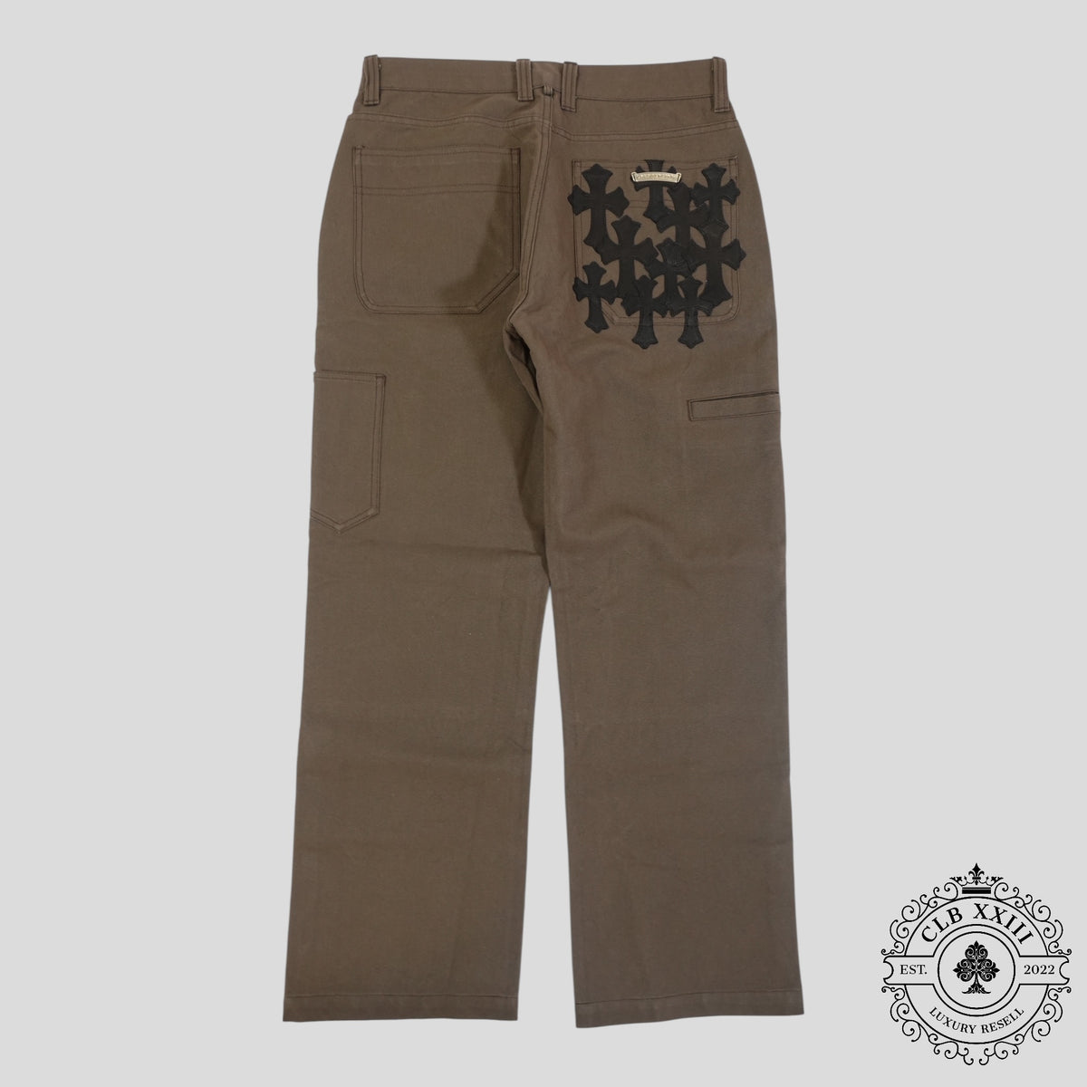 Chrome Hearts Double Knee Carpenter Pants in Brown
