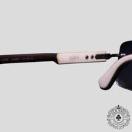 Chrome Hearts Deep II Sunglasses in White/Silver