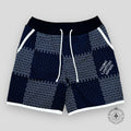 Louis Vuitton Tennis Damier Quilted Cotton Shorts in Navy Blue