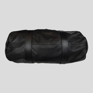 Chrome Hearts Fleur Patch Leather Duffle in Black