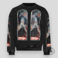 Who Decides War Descent Crewneck Sweater In Vintage Grey