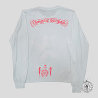 Chrome Hearts Foti Harris Long Sleeve Shirt in White / Pink