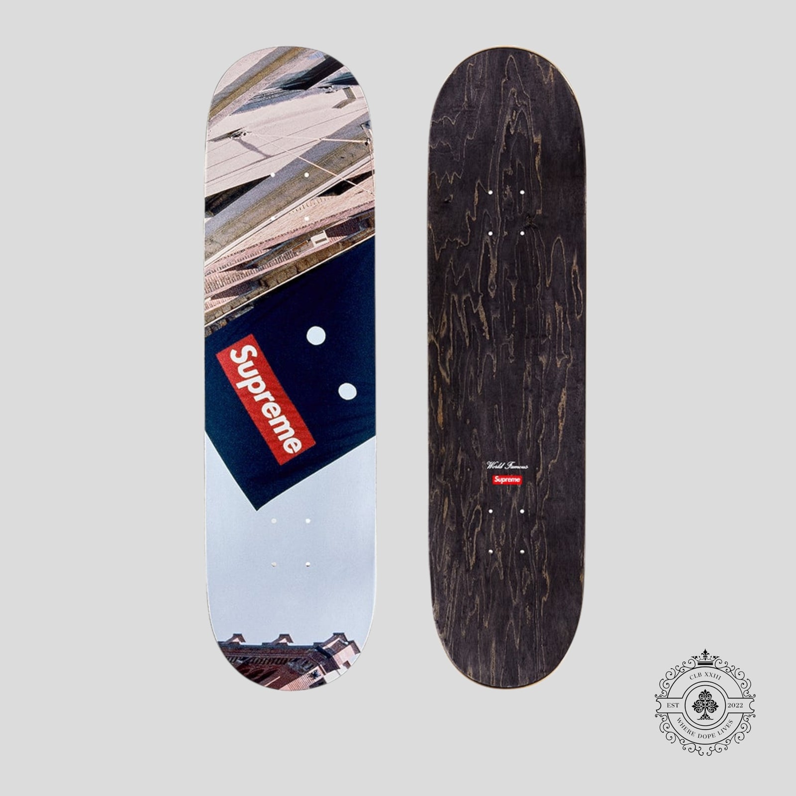 Supreme Banner Skateboard Deck Multi