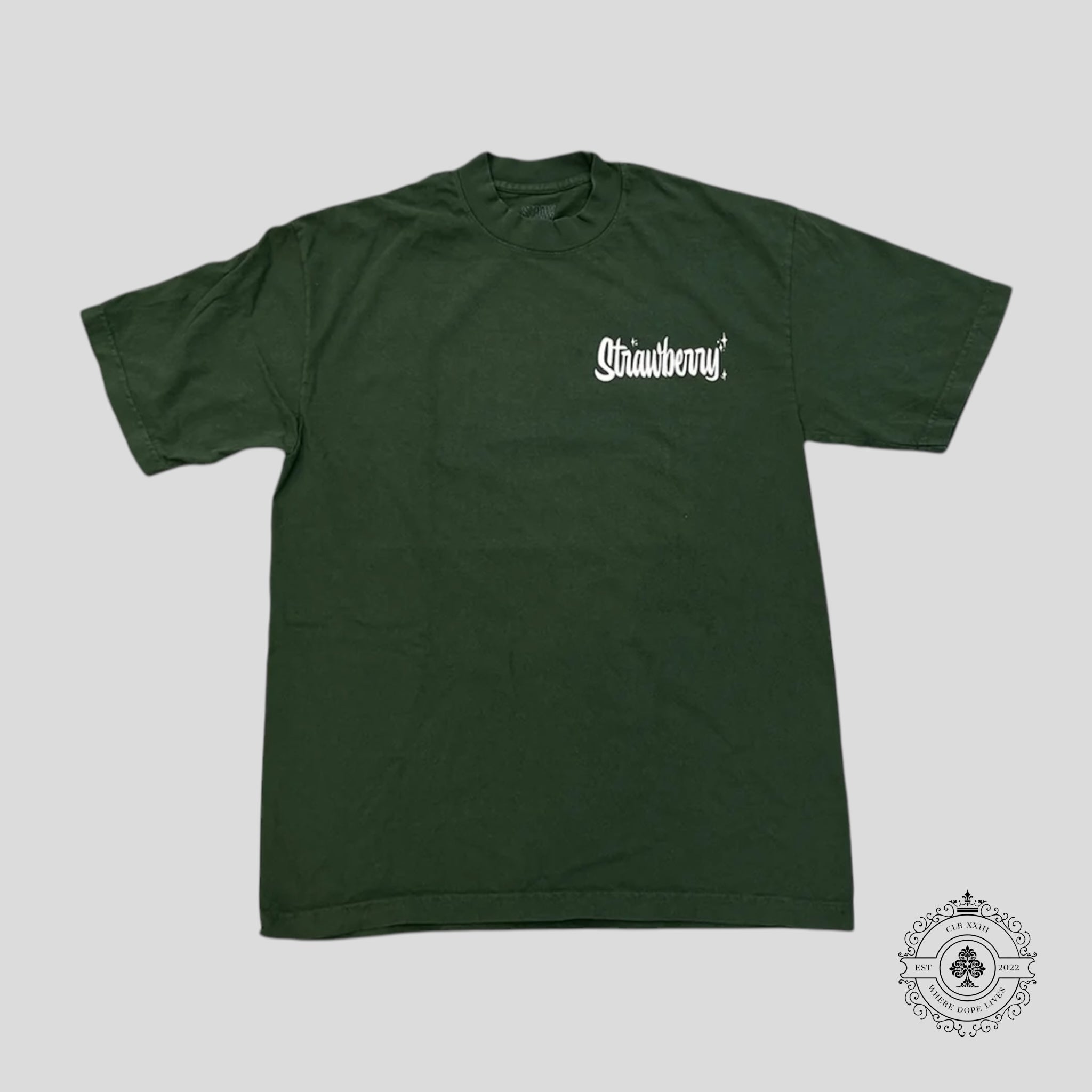 Rcade Strawberry Jams But My Glock Don't T-Shirt in Forest Green