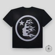 Hellstar Sport Logo Gel T-shirt in Black / Glitter