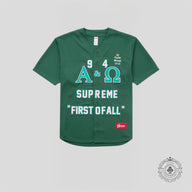 Supreme Alpha Omega Baseball Jersey in Green