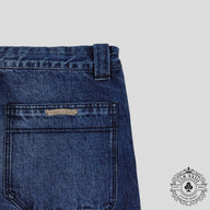 Chrome Hearts Double Turbo Diesel Carpenter Pants in Dark Wash