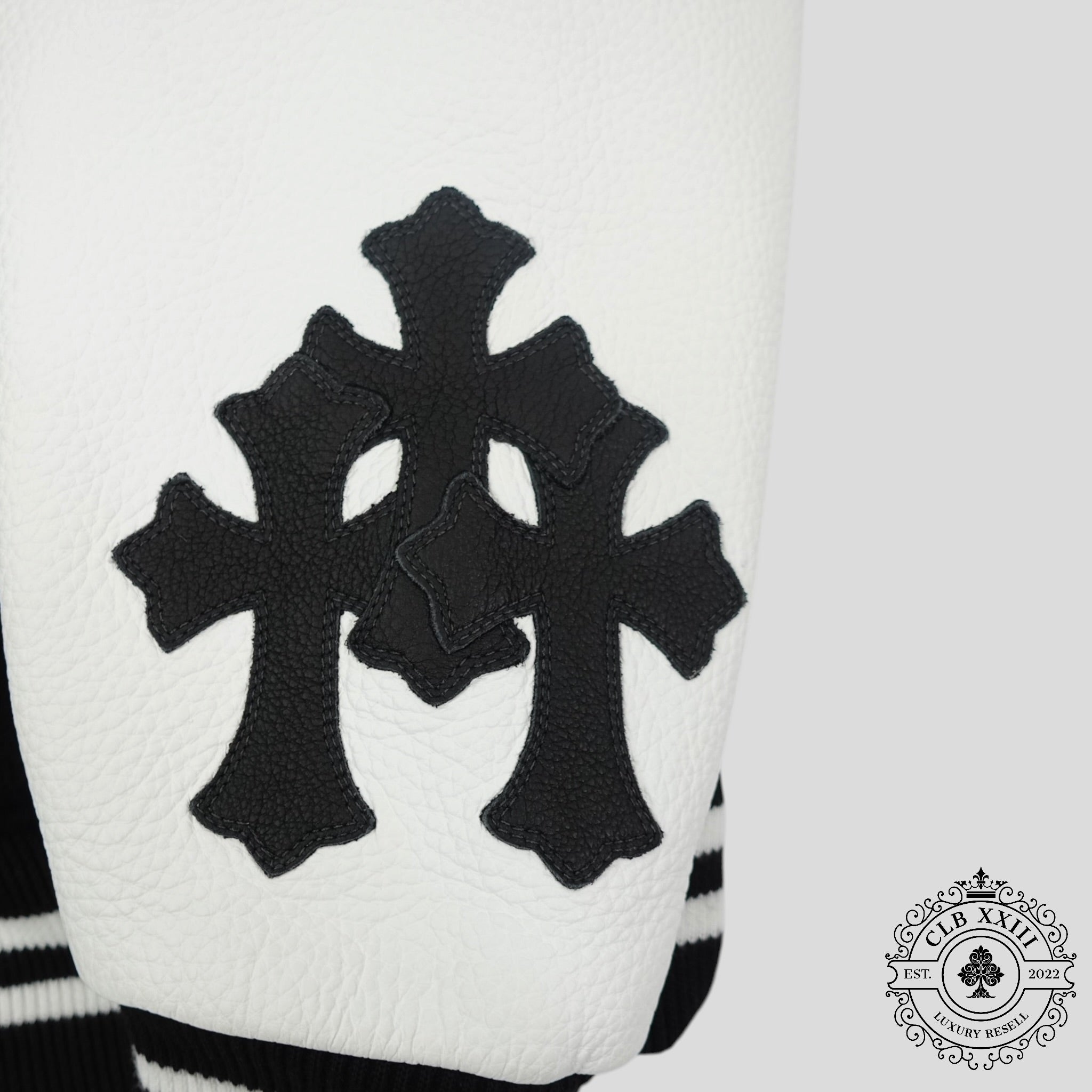 Chrome Hearts Eagle Patch Varsity Jacket