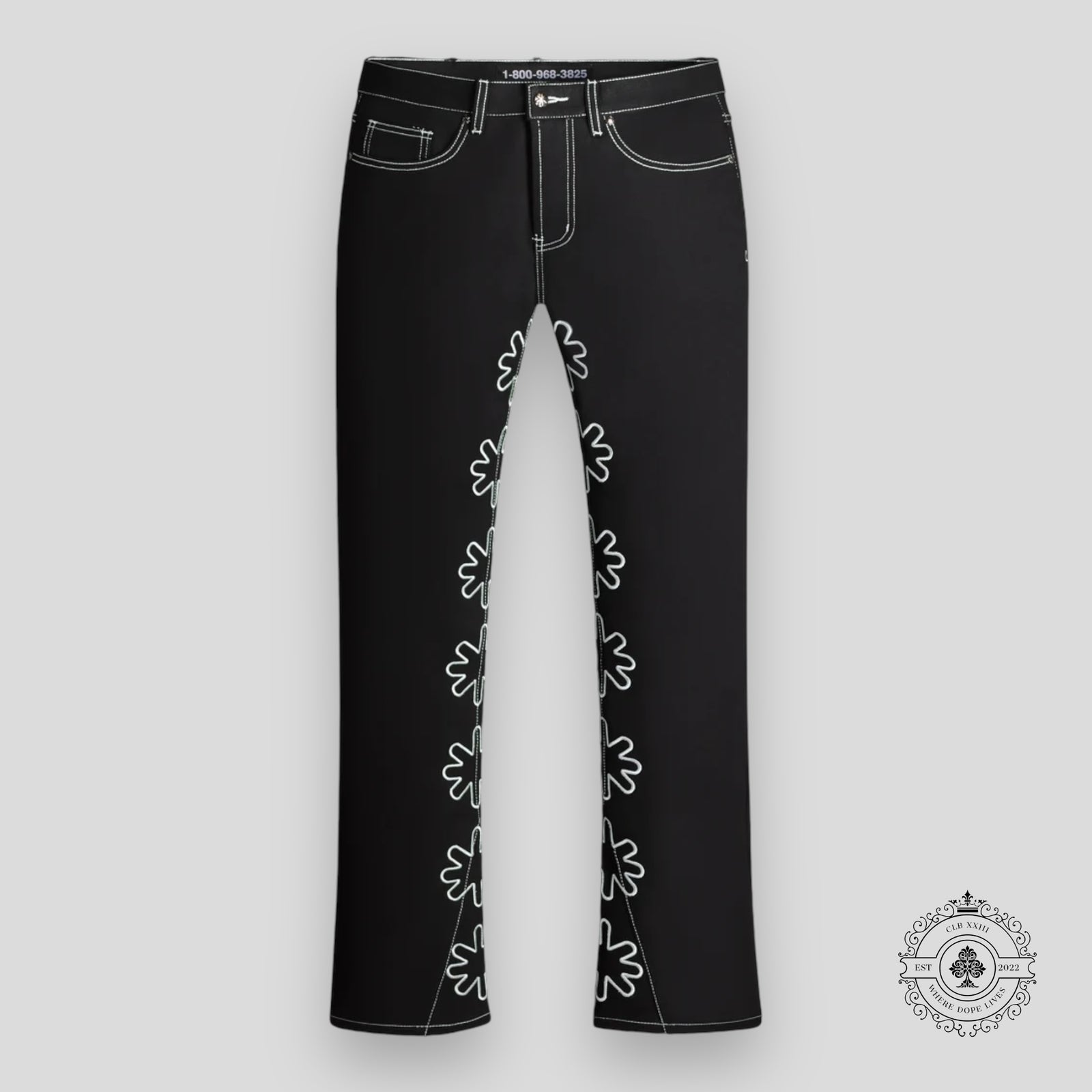 Lostshdws Outline Denim in Black / Frost