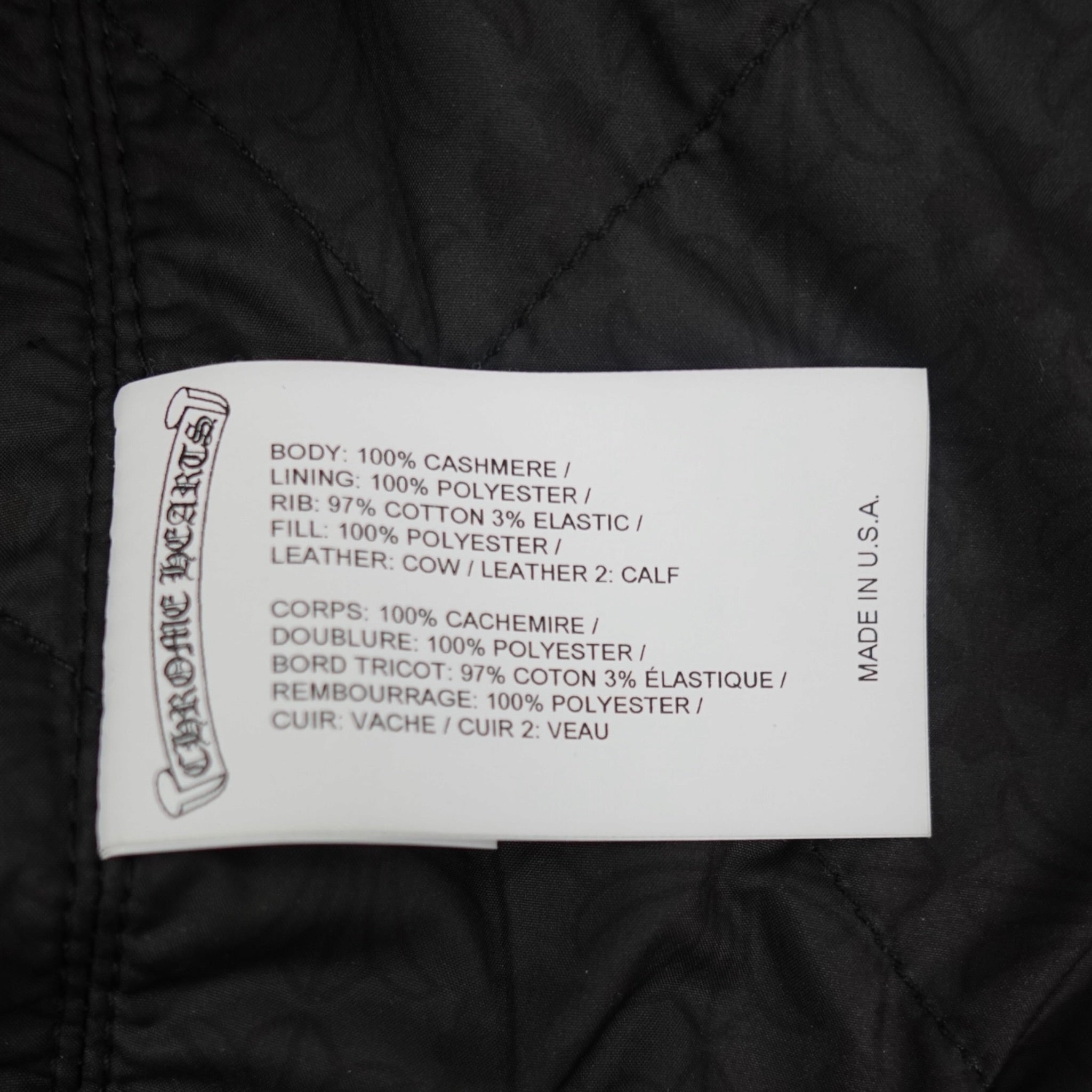 Chrome Hearts Eagle Patch Varsity Jacket