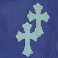 Chrome Hearts Levis Cross Patch Jeans in Blue
