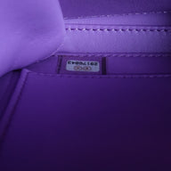 Chanel Caviar Quilted Medium CC Filigree Vanity Case in Purple