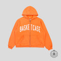 Basketcase Gallery Dweller Zip Up Hoodie in Orange