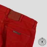 Chrome Hearts Levi Red Cross Patch Jeans