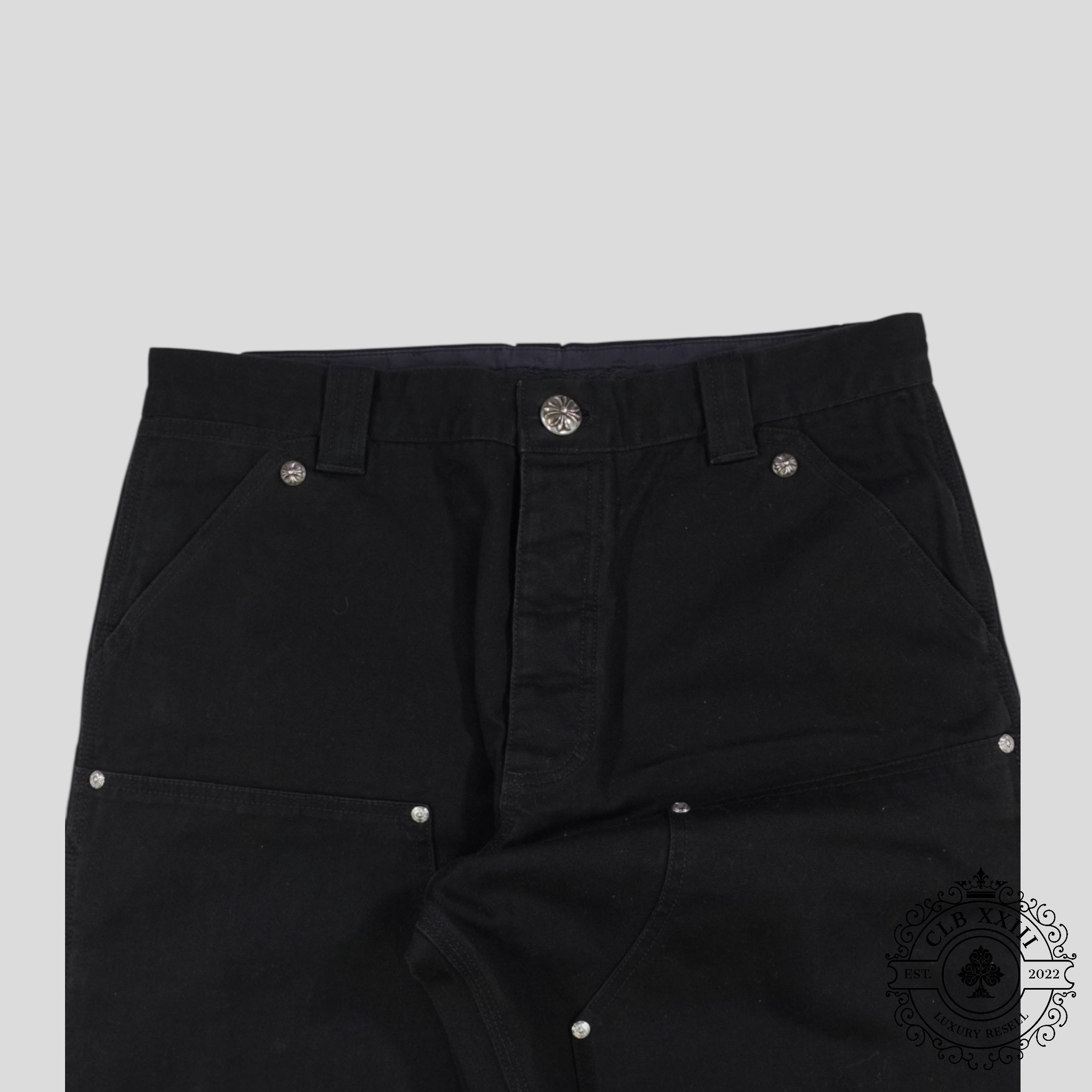 Chrome Hearts Double Knee Carpenter Pants in Black