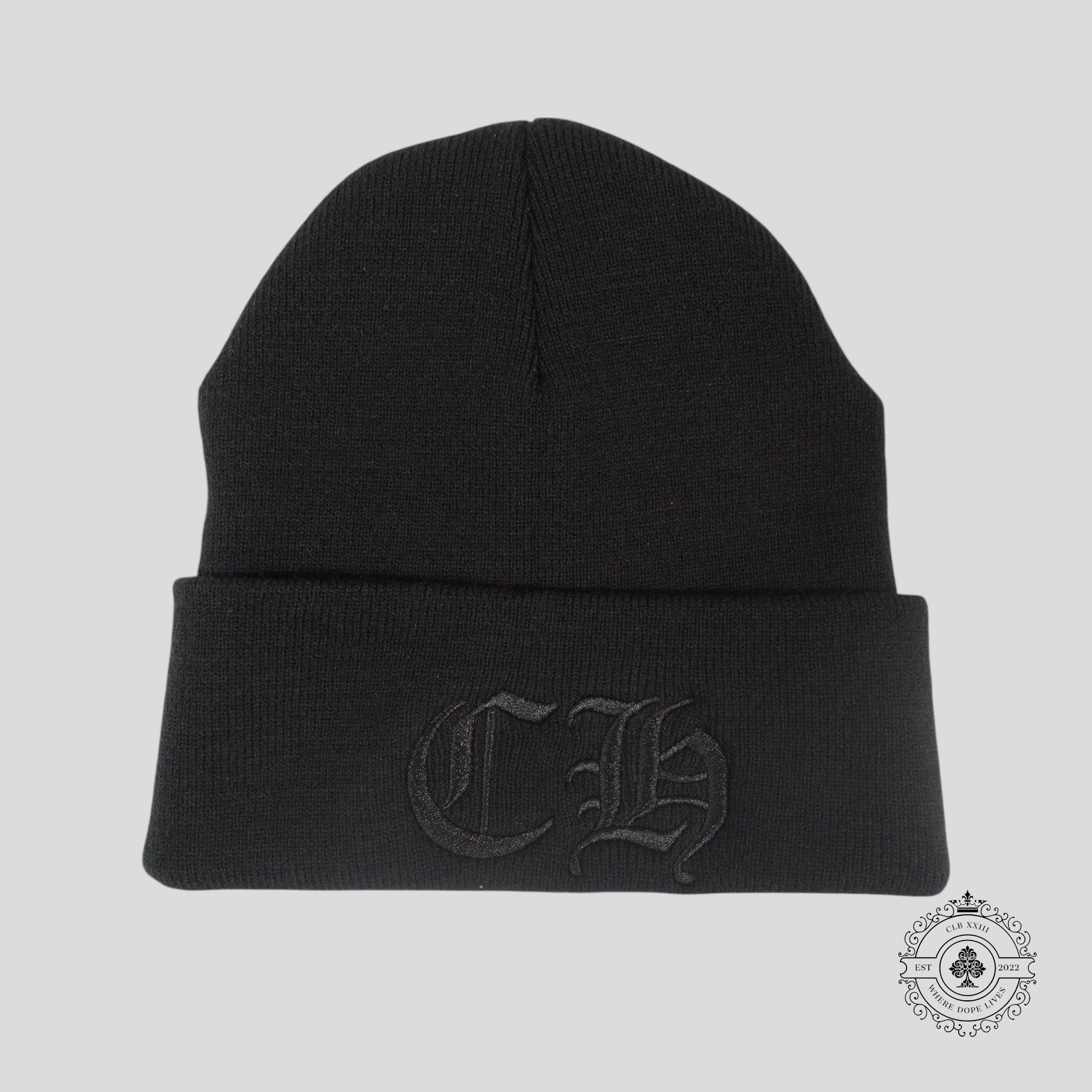 Chrome Hearts CH Embroidered Beanie in Black
